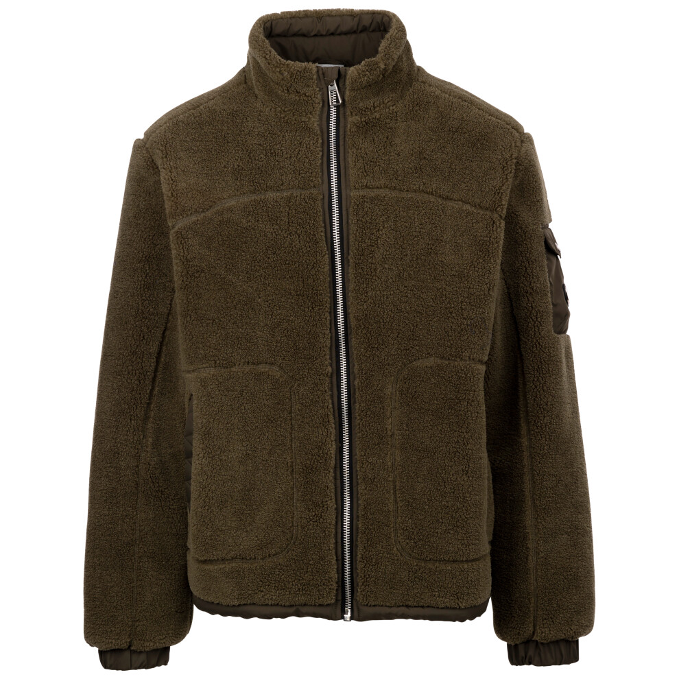 (XXXL, Dark Vine) Trespass Mens Full Zip Padded Fleece Edwalton