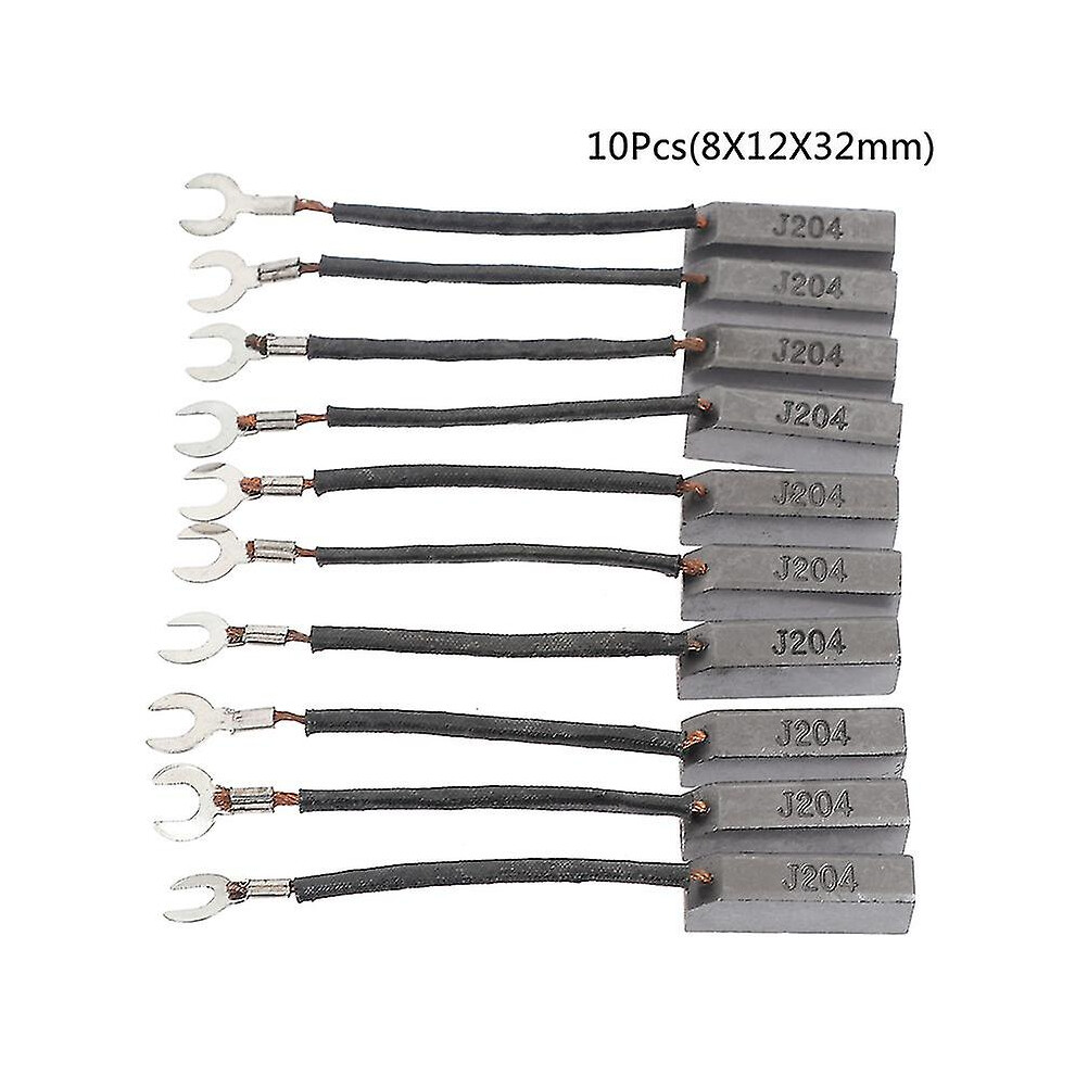 (8X12x32mm) 10Pcs J204 Generator Electric Motor Alternator Spare Parts Carbon Brush 9017356232055