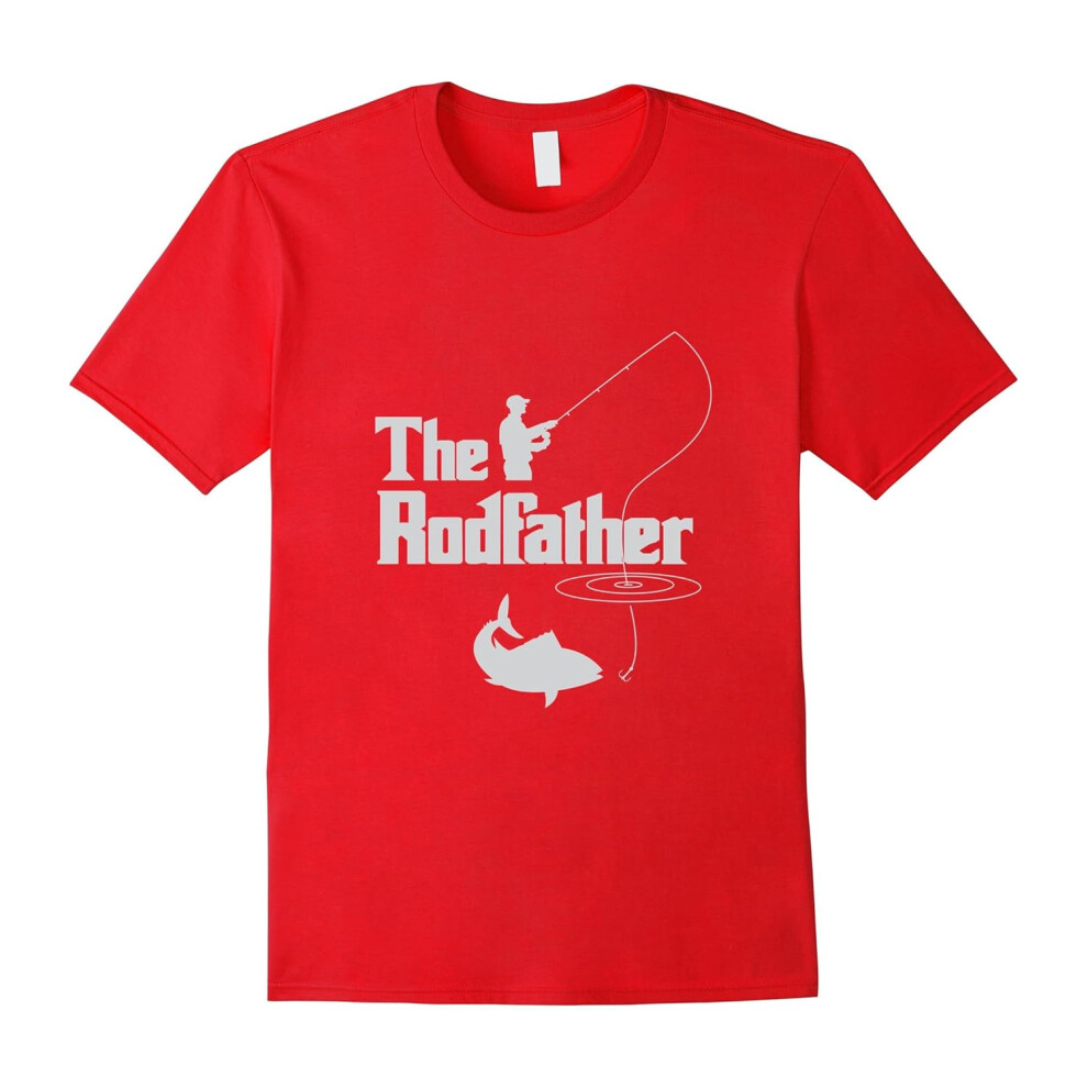 (M) The Rod Father Fishing Dad T-Shirt-Father's Day