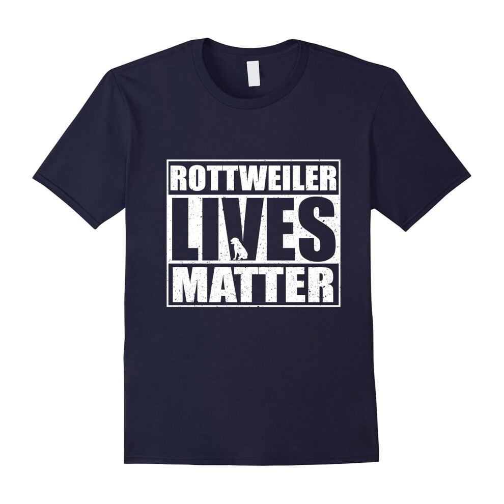 (XL) Rottweiler Lives Matter Dog Lover T Shirt-Father's Day