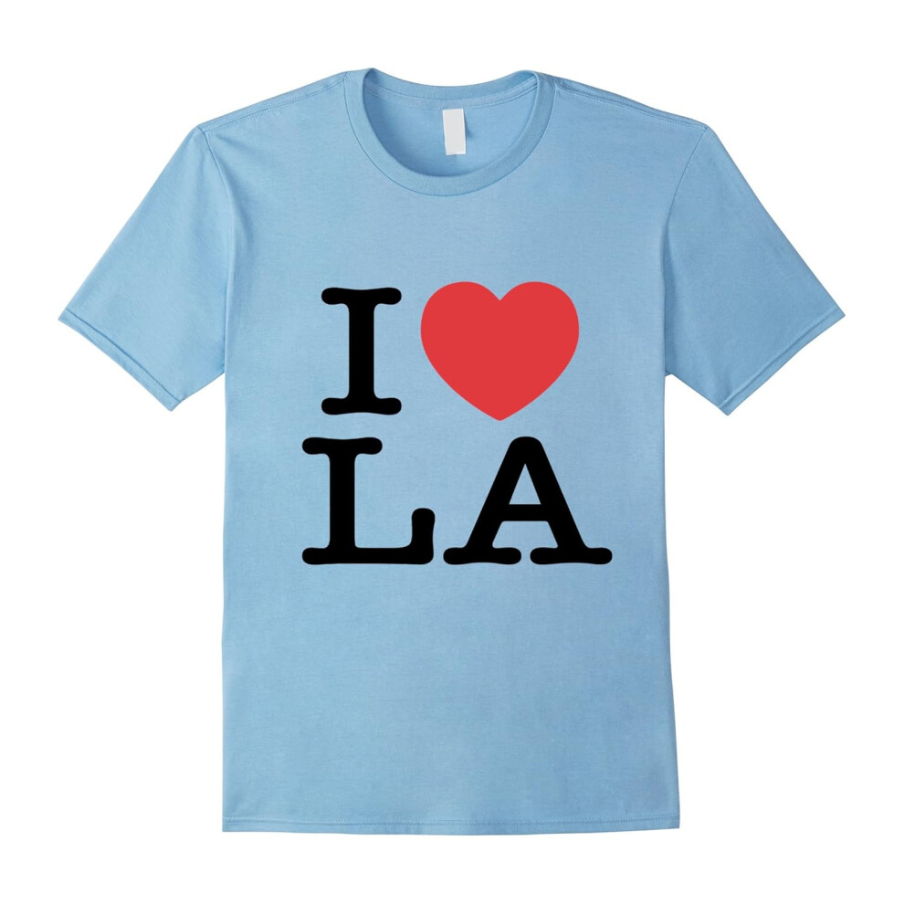 (L) I Love LA Heart Louisiana or Los Angeles Tee Shirt-Father's Day