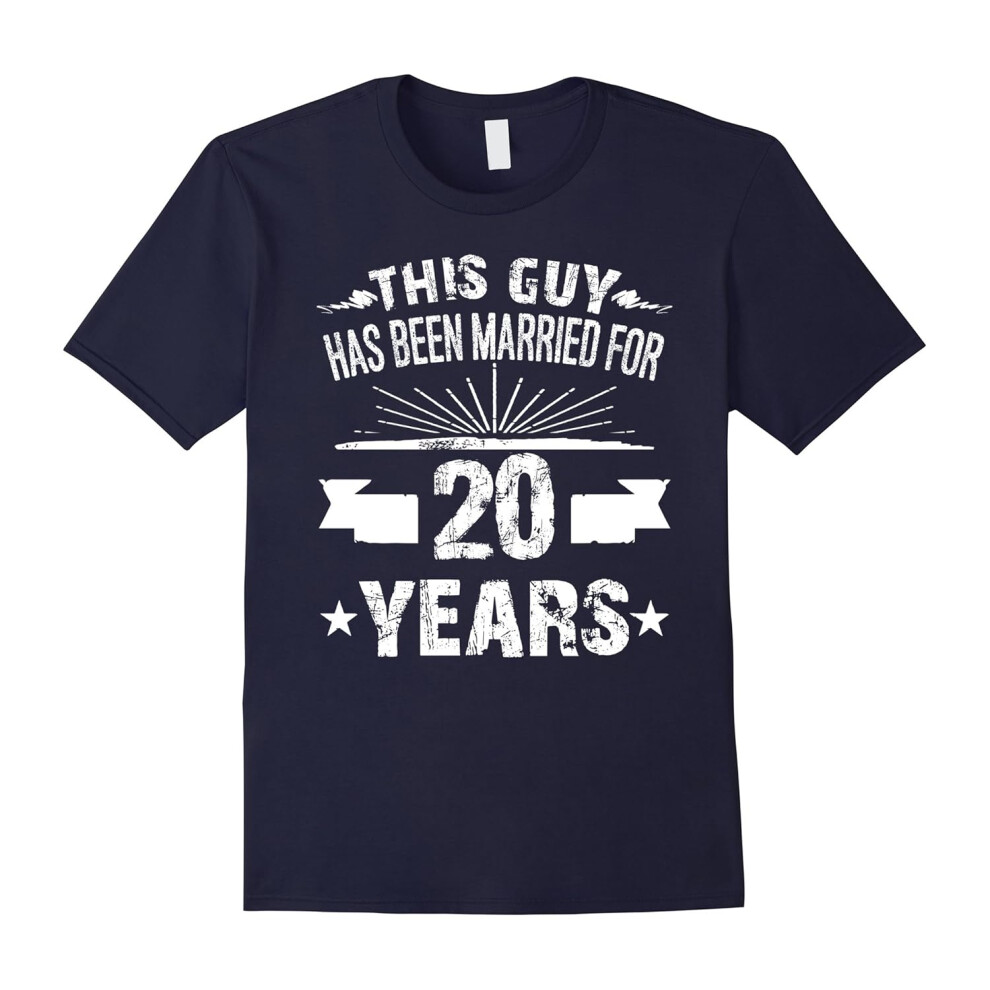 (M) 20th Wedding Anniversary Gifts 20 Year Shirt For Him-Father's Day