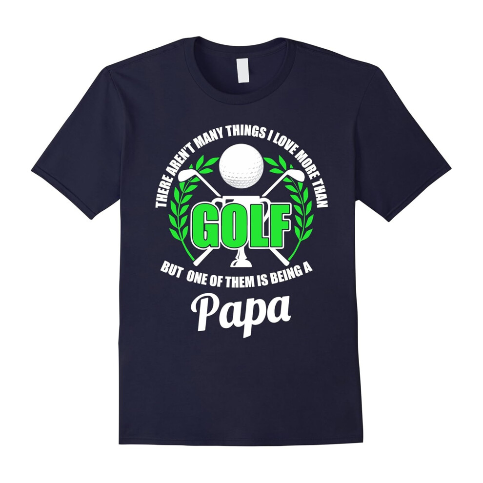 (XXXL) This Papa Loves Golf T Shirt-Father's Day