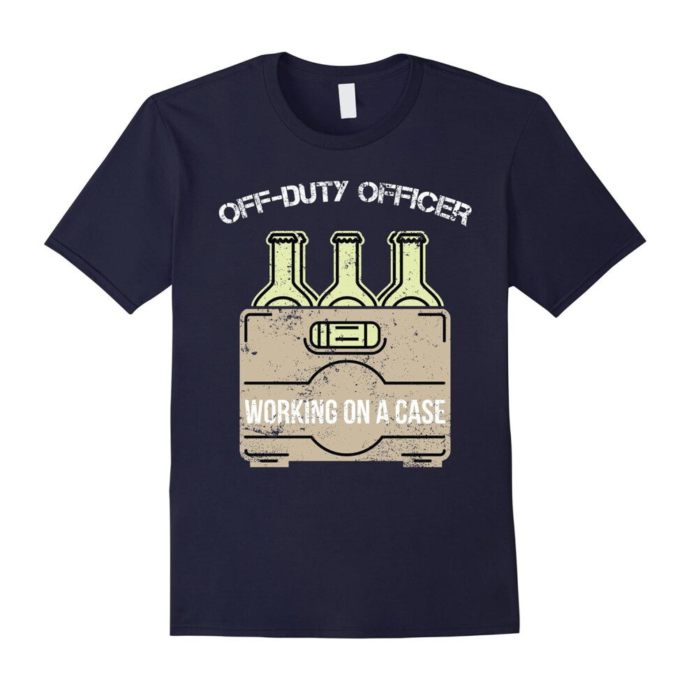 (XXXL) Off Duty Officer Funny Police T Shirt Funny Police Gifts-Father's Day