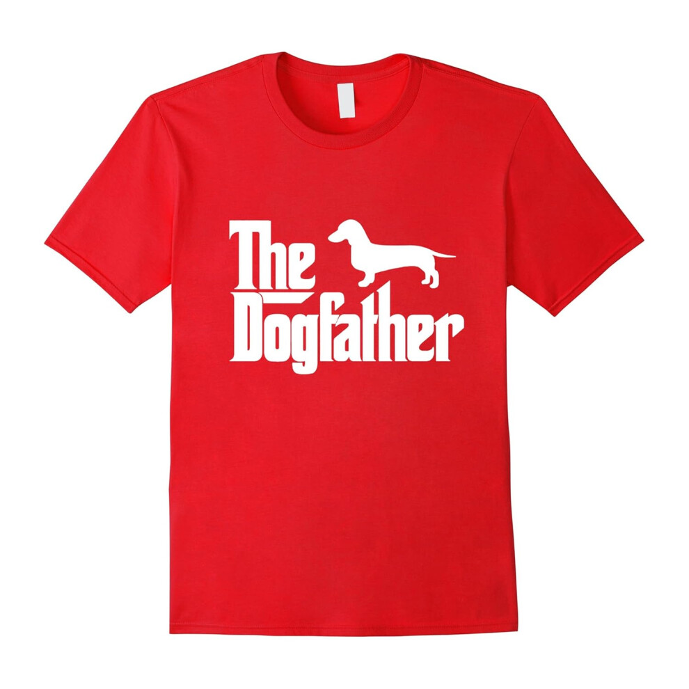 (XXXL) The Dogfather Dachshund T-Shirts Funny Gifts For Men & Women-Father's Day