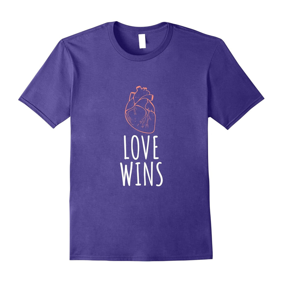 (S) ANTIFA LGBT âLove Winsâ Pride T-Shirt-Father's Day