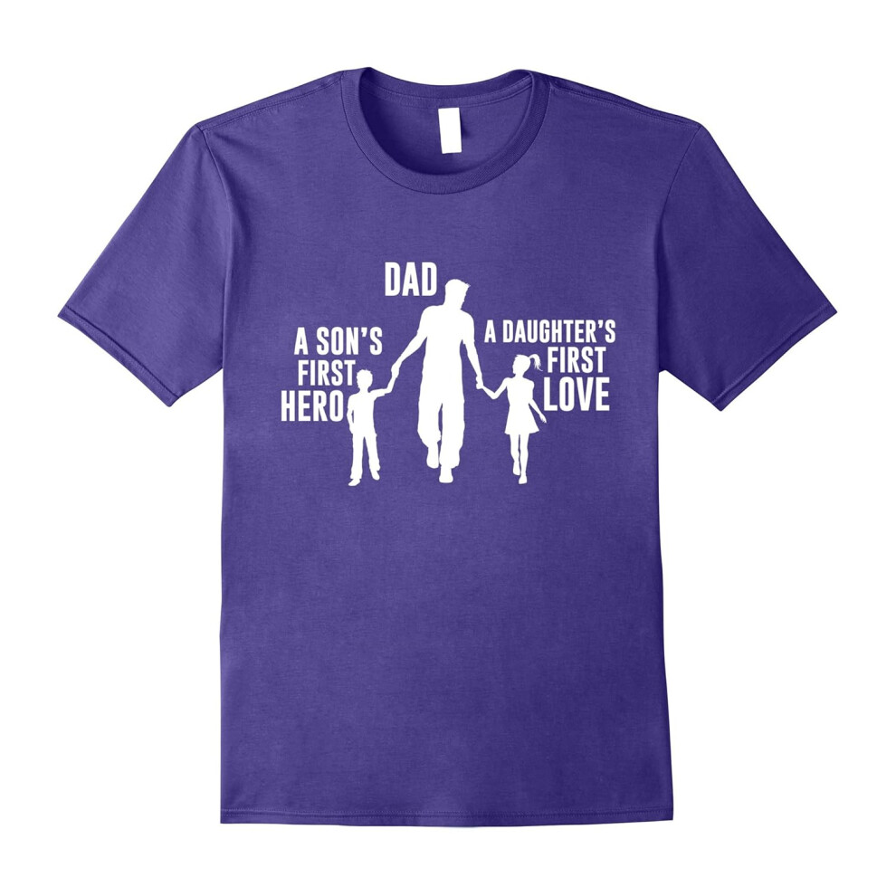 (S) Dad a Sons First Hero a Daughters First Love Shirt-Father's Day