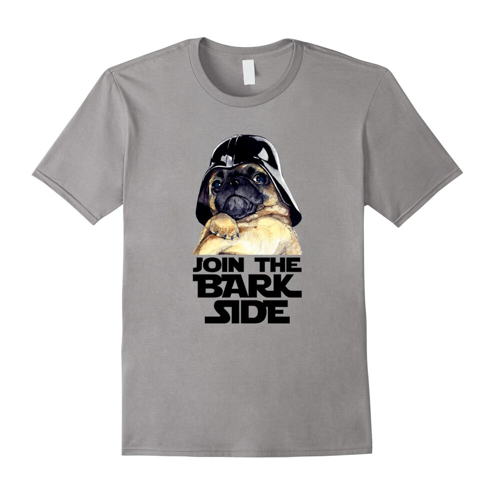 (XXXL) Join The Bark Side T-Shirt, Star Doug Pug Love Dog Wars-Father's Day