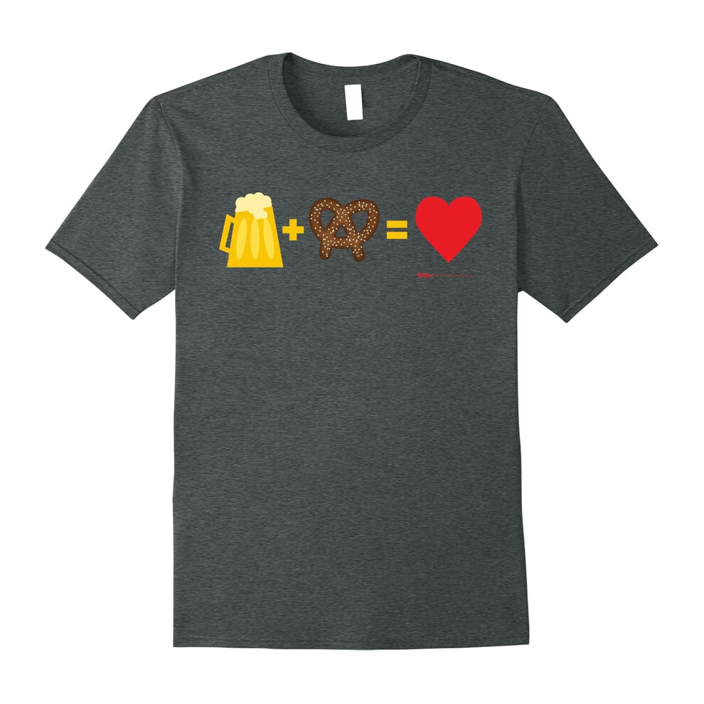 (XXXL) Beer + Pretzels = Love Oktoberfest T Shirt-Father's Day