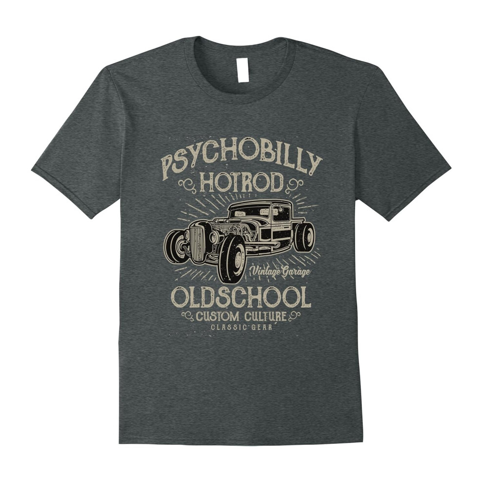 (XXL) Oldschool Custom Hotrod â Father's Dayassic Car Lover T-shirt-Father's Day