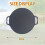 (29cm) Cast Iron Griddle Pans, Grill Pan with Handles 10