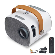 (white) Portable Mini Projector, Home Theatre Movie 1080P