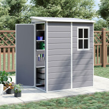 Plastic Garden Storage Shed Outdoor Storage House Tool Sheds 5 x 4 FT