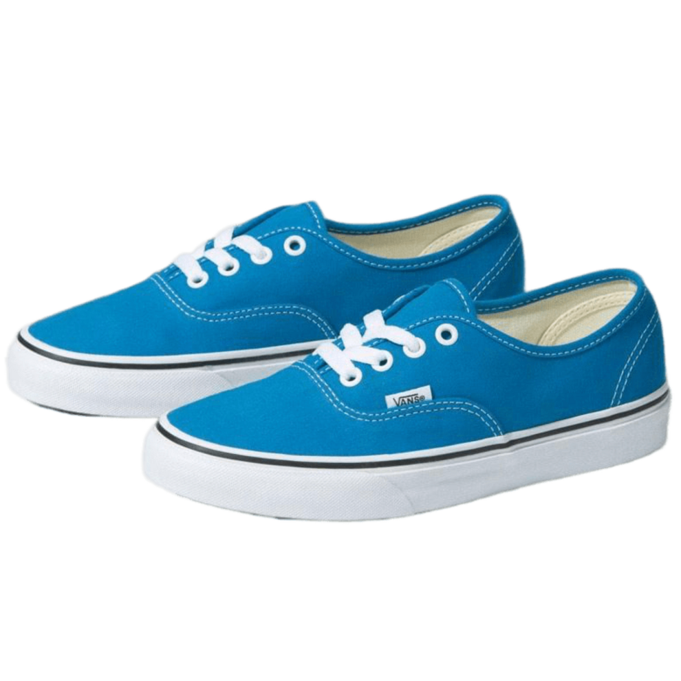 (US 8) Vans Mens Authentic Canvas Shoes Sneakers Classic Skateboard Casual - Blue