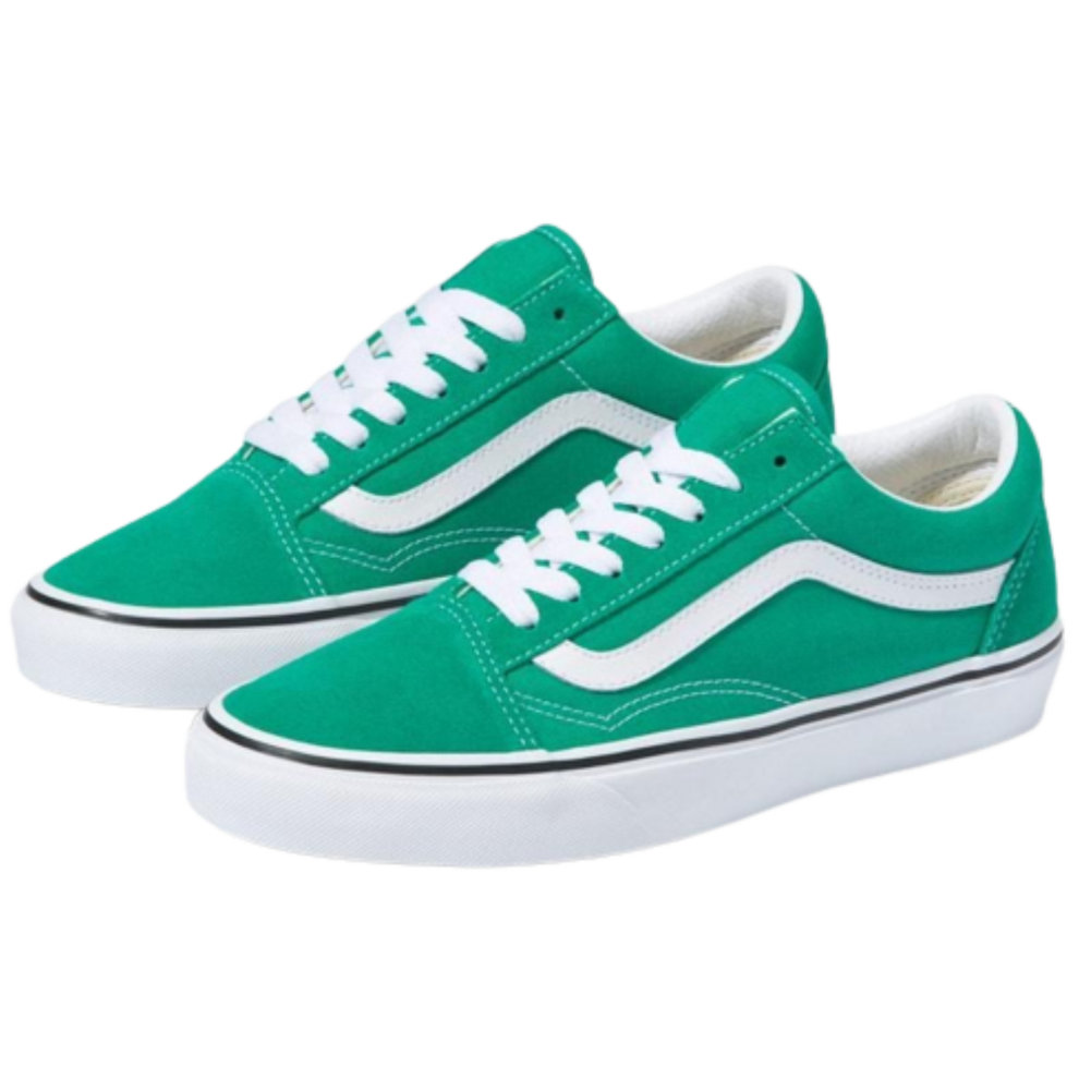 (US 9) Vans Old Skool Canvas Casual Sneakers Shoes Skateboard - Pepper Green/White