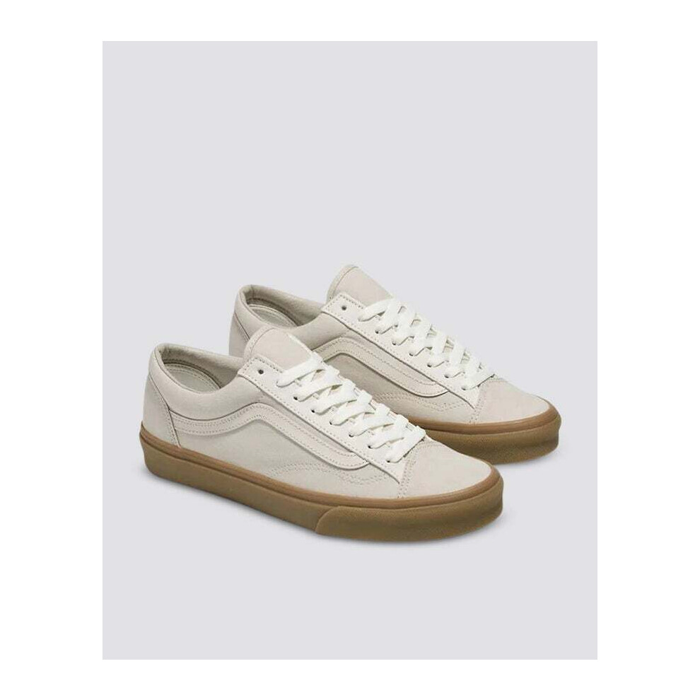 (US 8) Vans Style 36 Low Top Lace Up Shoes - Light Brown/White