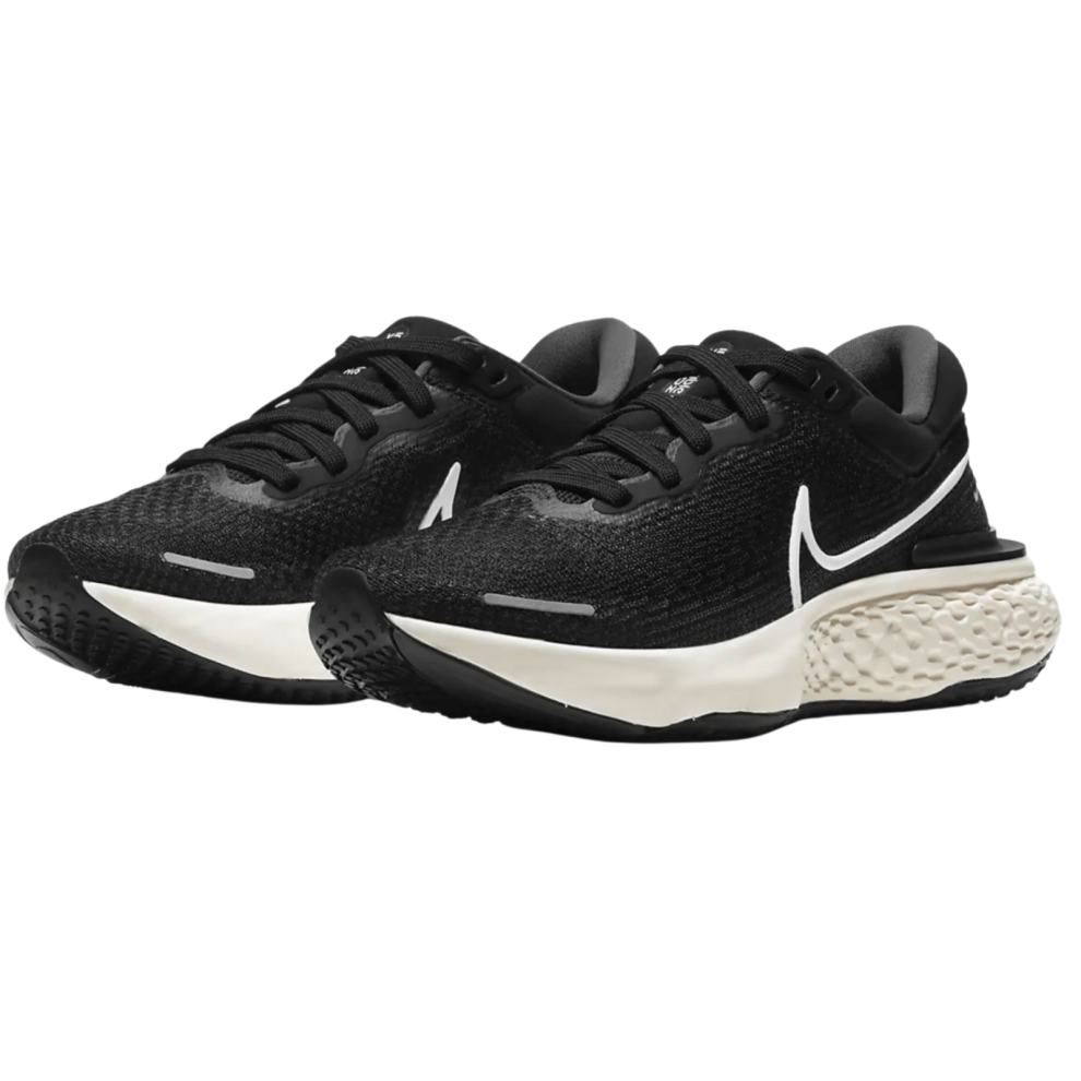 (US 9) Nike Womens ZoomX Invincible Run Flyknit Sports Running Sneaker Shoes - Black/White-Iron Grey