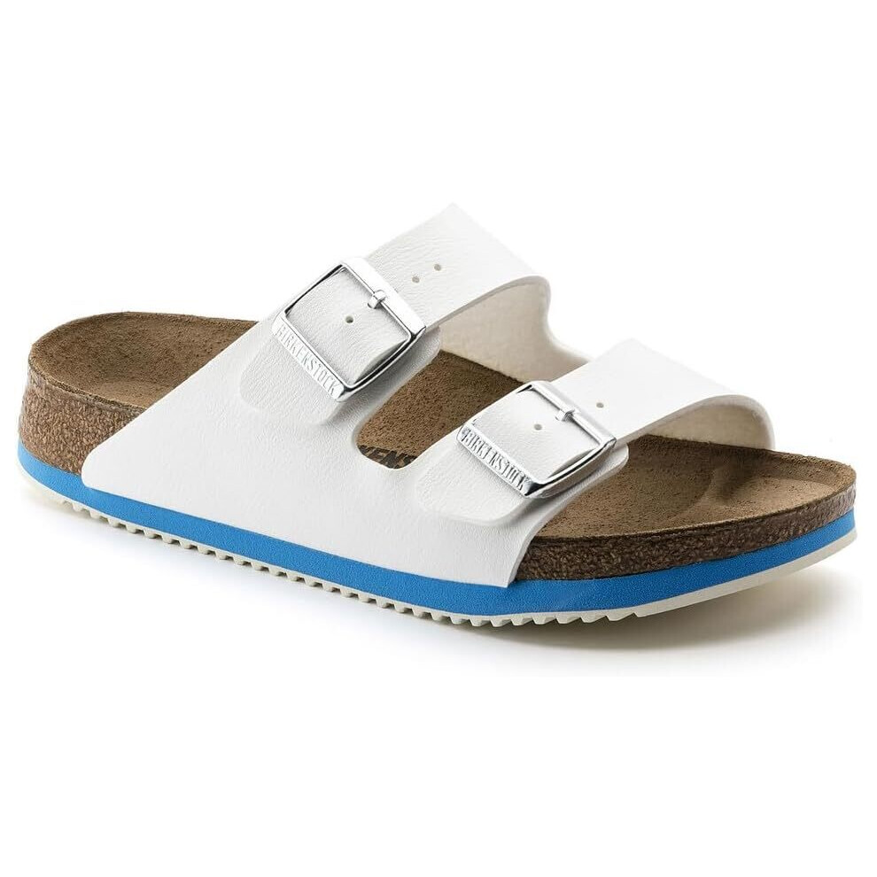 Birkenstock Arizona Unisex Sandals - Narrow Fit - White/Blue - 40 EU