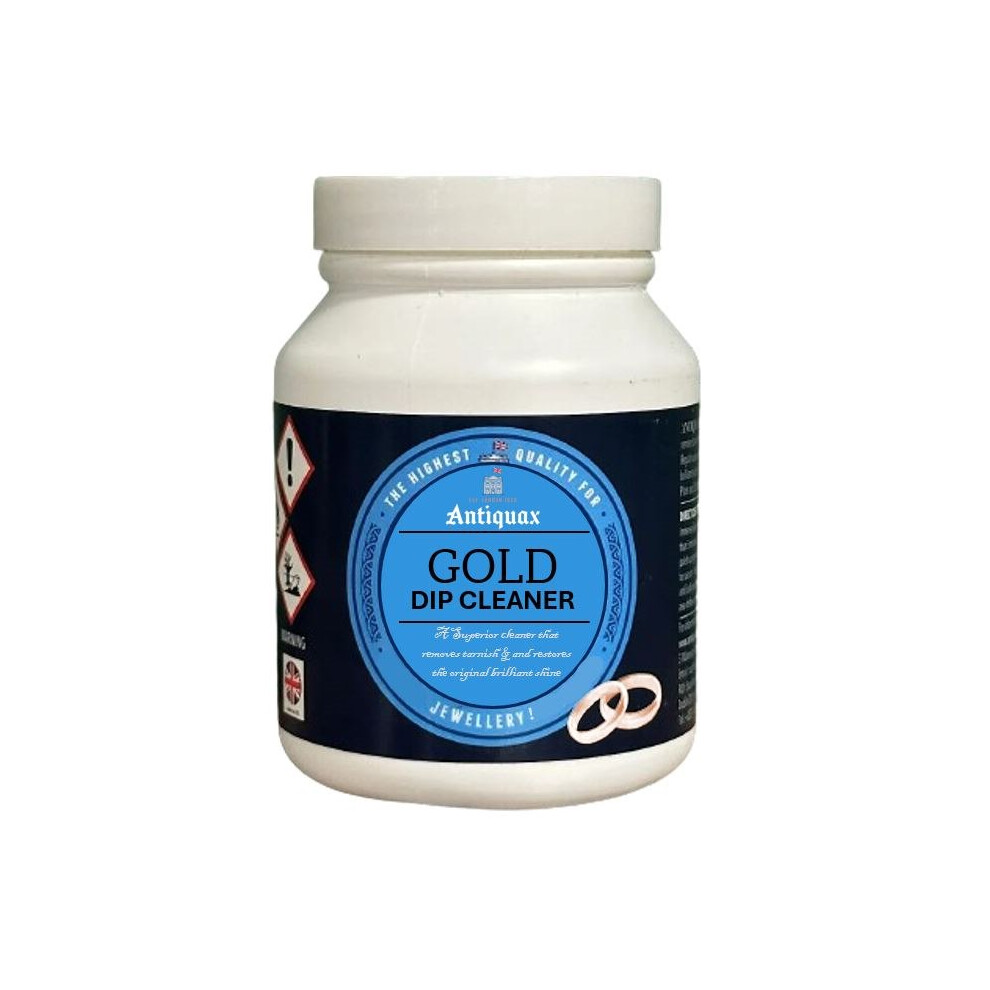 2x Antiquax Gold Dip Acid-Free Remove Tarnish Restore Clean Maintain Shine 225ml - Image 8
