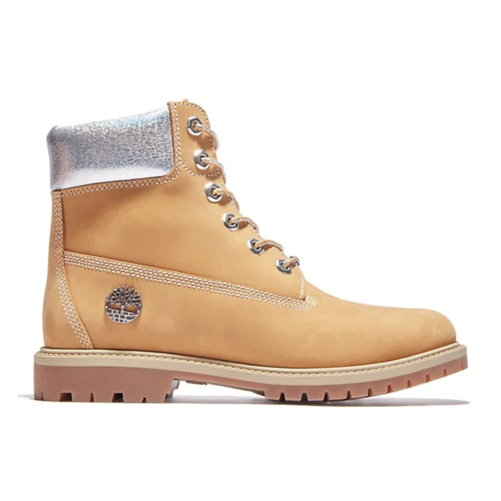 (US 6) Timberland Womens Heritage 6 Inch Waterproof Winter Boot - Wheat Nubuck