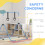 Homcom HOMCOM Adjustable Height Foldable Kids Gymnastics Bar, Blue 8