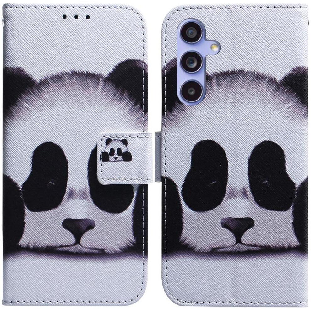 (C8 ) Flip Case For Samsung Galaxy A55 5G Pu Leather Magnetic Closure Card Slots Painted Wallet 764762818081