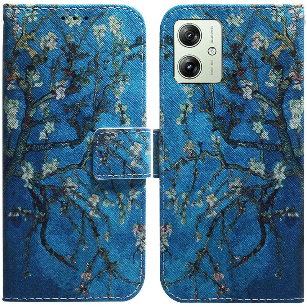 (Ohter) Flip Case For Motorola Moto G54 Card Slots Magnetic Closure Pu Leather Painted Wallet 764762818401