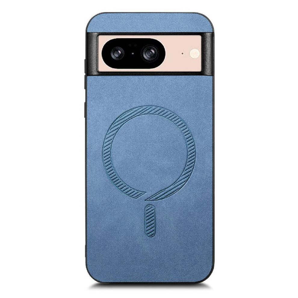 (Blue) Flip Case For Google Pixel 8A Lightweight Magsafe Car Mounts Wireless Charging Slim Blue 764762820565