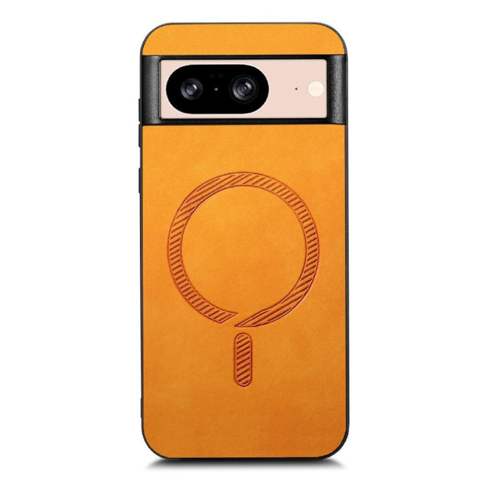 (Yellow) Flip Case For Google Pixel 8A Lightweight Magsafe Car Mounts Wireless Charging Slim Yellow 764762820558