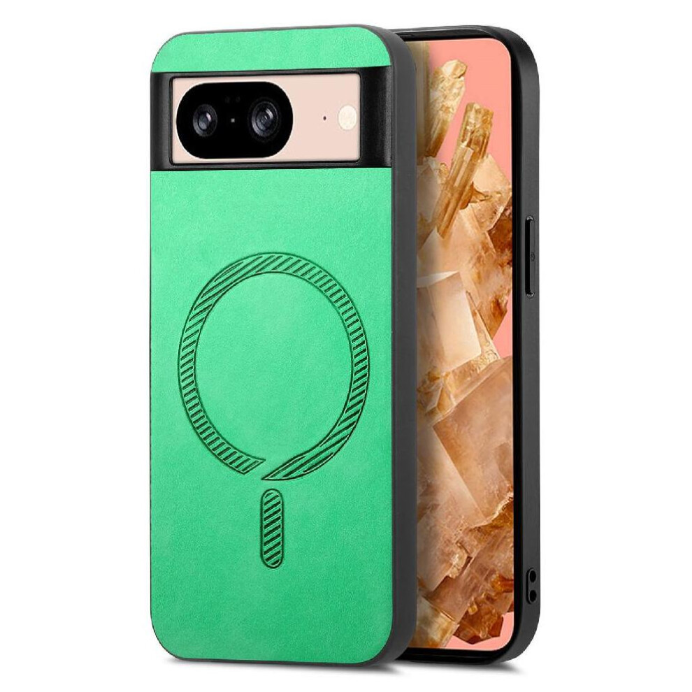 (Green) Flip Case For Google Pixel 8A Lightweight Magsafe Car Mounts Wireless Charging Slim Green 764762820527