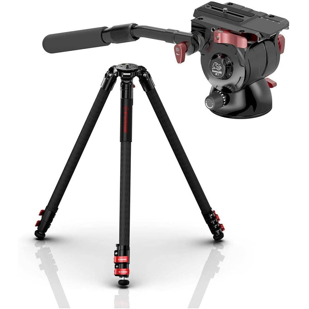 Ifootage Gazelle Tc9 Fastbowl Carbon Fibre Camera Tripod Stand & K7 Fluid Head If-401000076 6957615910764