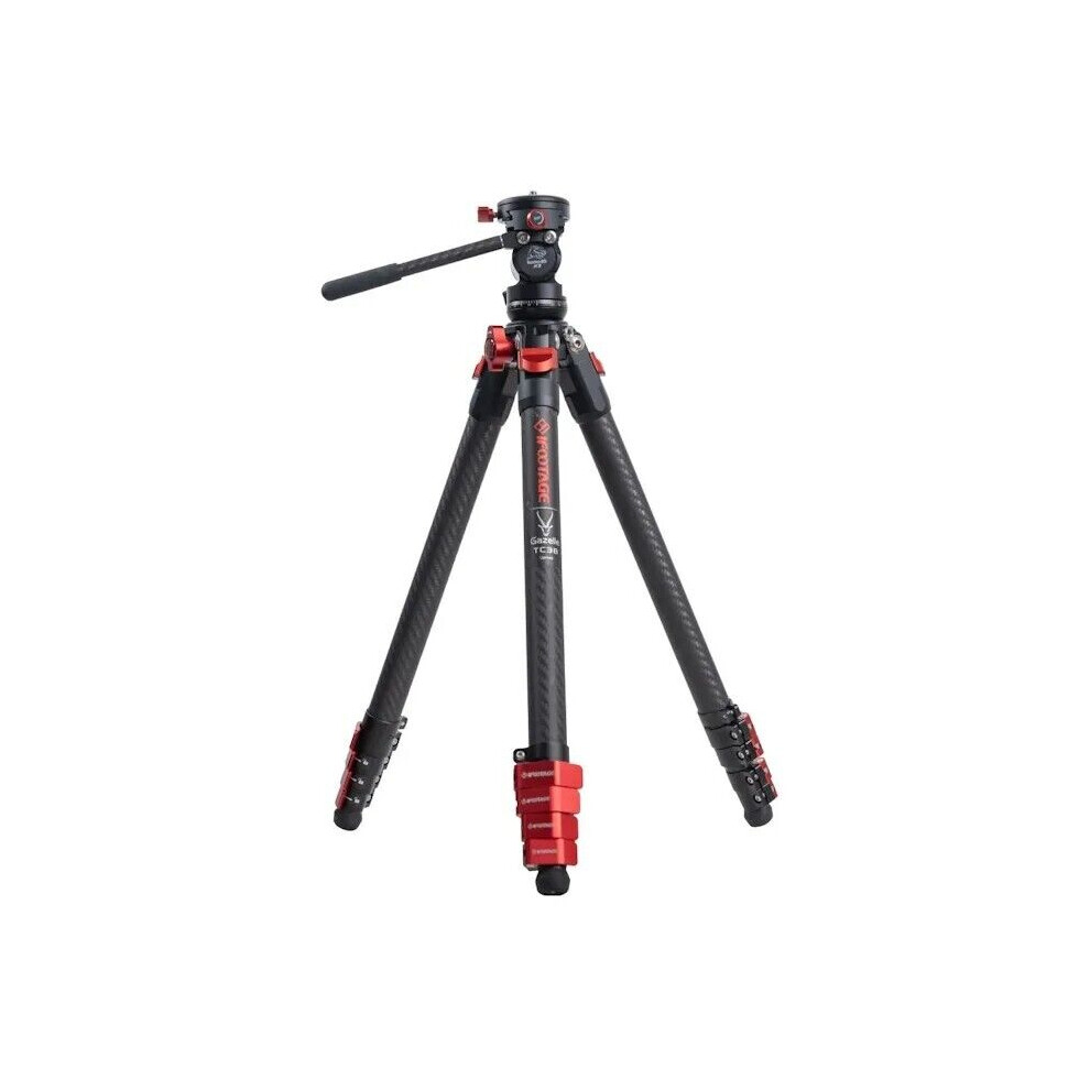 Ifootage Gazelle Tc3b Carbon Fiber Camera Tripod Stand And Komodo K3 Head Bundle If-401000133 6957615911334