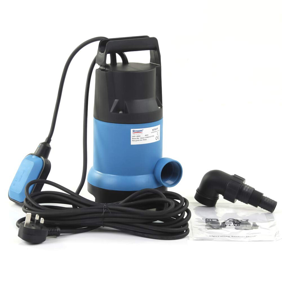400W 7500L/H Submersible Water Pump, Water Pump to Empty Hot Tube, Electric Submersible Water Pump with Float Switch
