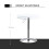 Homcom HOMCOM 60cm Adjustable Height Round Bar Table with Swivel Top White 19