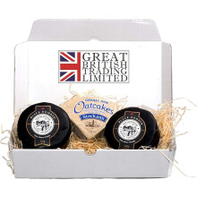 Snowdonia Black Bomber Cheese Gift Hamper 2X 200g with Stockan's Oatcakes by Great British Trading