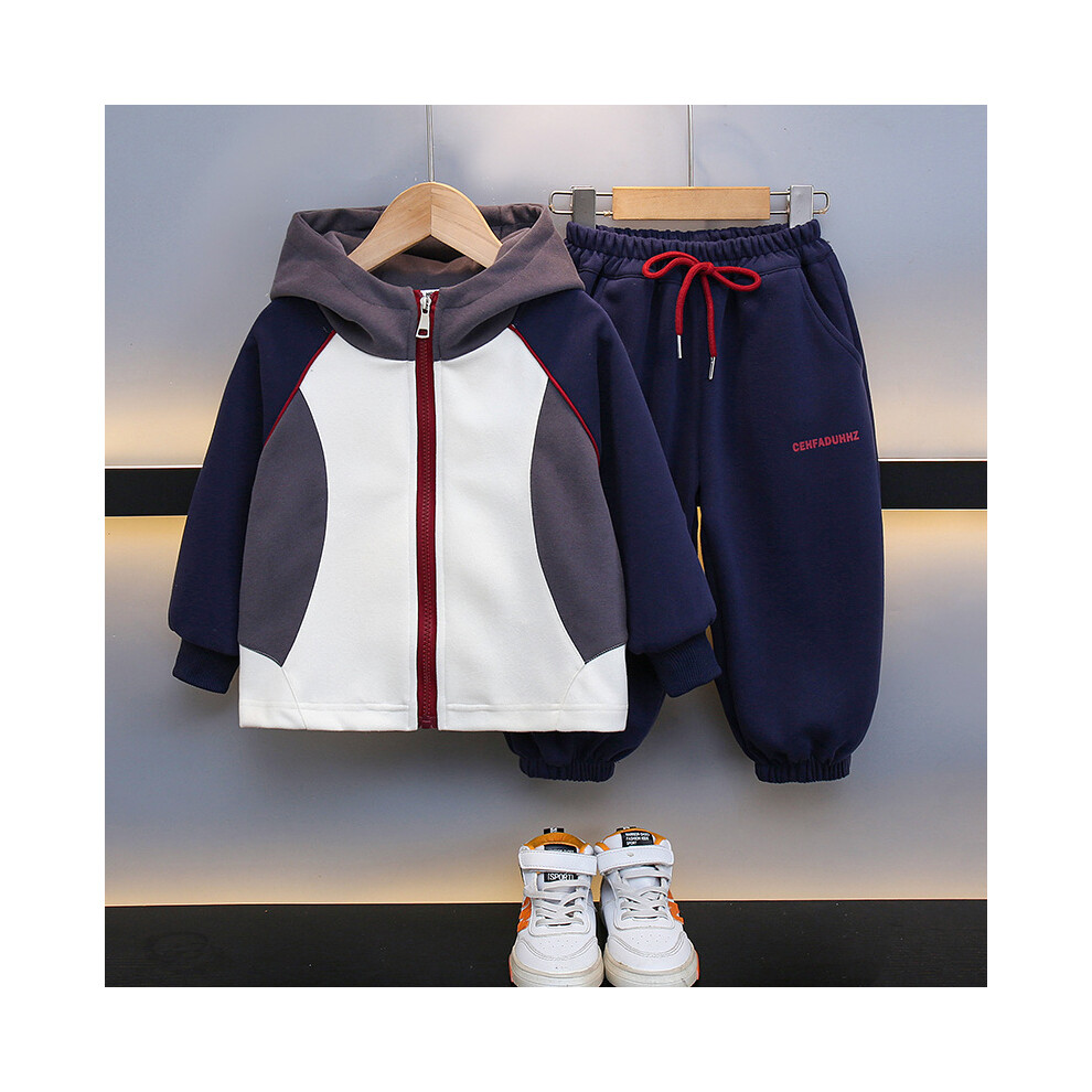 (StyleG) Cozy And Stylish Boys Two Piece Hooded Ensemble Perfect For Casual Outings And Play-image-OPC-PFGJQRG-NEW