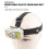 Rechargeable LED Headlamp Motion Sensor USB Charging Multifunction COB Headlamp Wearable Work Light with Power Display(Black) 6