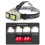 Rechargeable LED Headlamp Motion Sensor USB Charging Multifunction COB Headlamp Wearable Work Light with Power Display(Black) 3