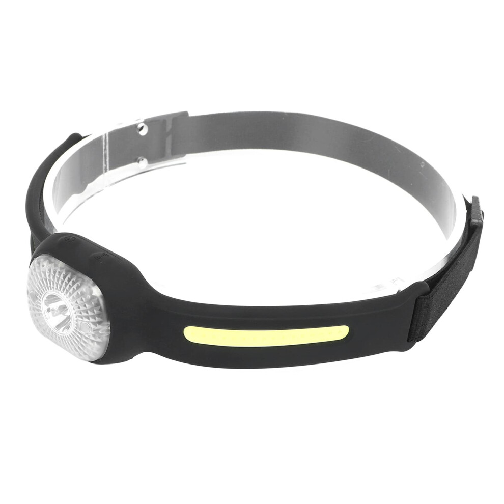 Chronus 600LM Headlamp, USB Charging Lightweight 4 Beads 5 Gears Adjustment COB Induction Lamp Floodlight Design Silicone for Outdoor Running-image-OPC-PFGJRMN-NEW