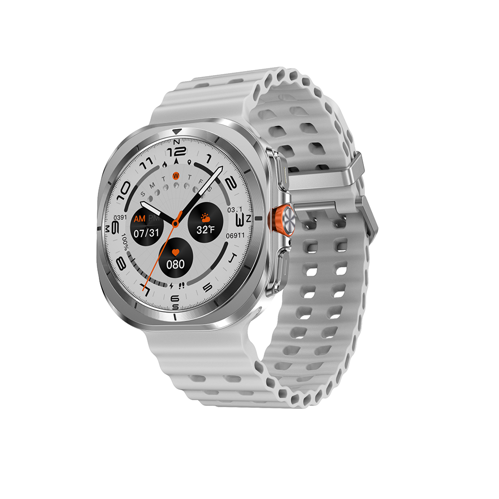 Chronus Smartwatch With Bluetooth Calling, Local Music And Video Download, 32Gb Storage, And Tws Earbuds Support(Silver) Silver 6976918024381