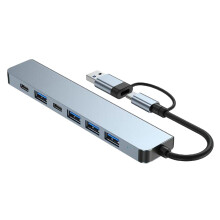 Usb C Hub 7 Inn 1 všestranná dokovacia stanica pre laptop Pohodlný viacportový adaptér pre laptop 5 Gb/s rozširujúca dokovacia stanica