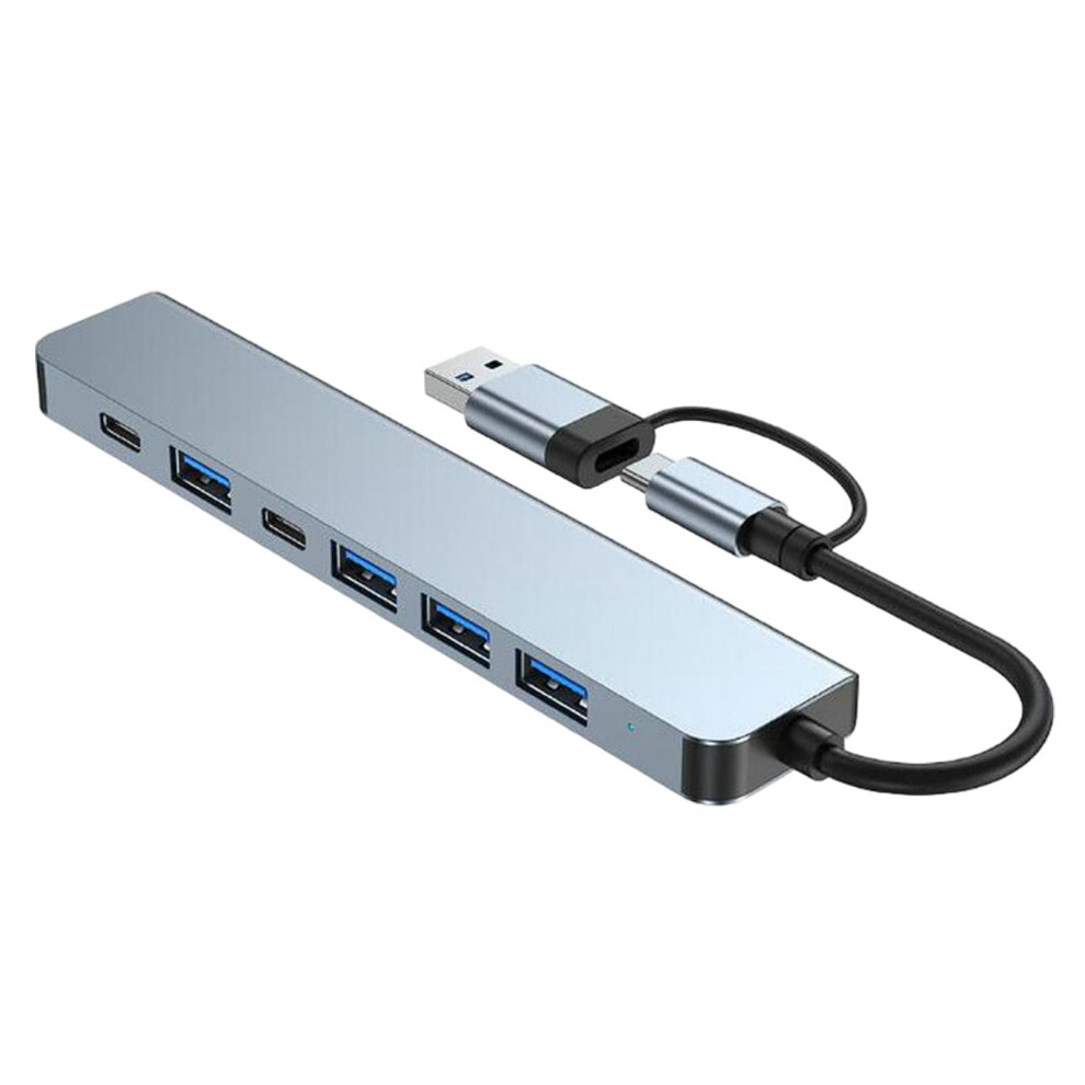 Chronus Usb C Hub - 7 Inn 1 Versatile Laptop Docking Station | 5Gbps Convenient Laptop Adapter Multiport | Type-C Laptop Expansion Dock | Usb Data 6976918025531
