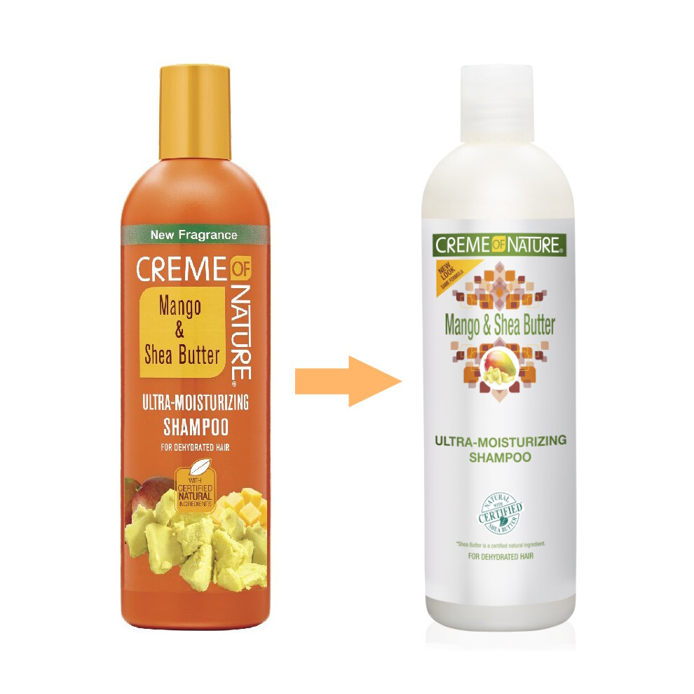 Creme Of Nature Mango Shea Butter Ultra Moisturizing Shampoo, 12 Ounce
