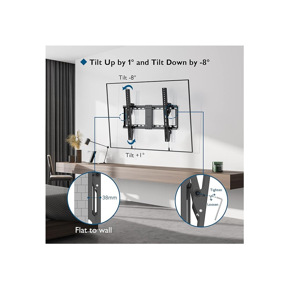 BONTEC TV Wall Bracket For Most 37-82 Inch LED LCD