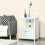 Homcom HOMCOM 5 Drawer Table Multi-purpose Storage Chest Sideboard Retro Style Entryway 19