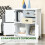 Homcom HOMCOM 5 Drawer Table Multi-purpose Storage Chest Sideboard Retro Style Entryway 20