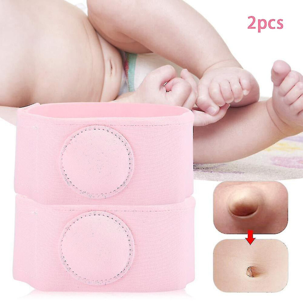 2pcs Baby Umbilical Hernia Treatment Belt Infant Kids Elastic Umbilical Protective Belt