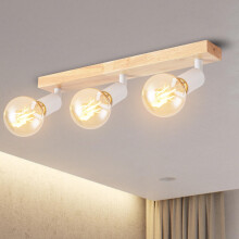 Modern Ceiling Light Indoor Led Spotlights 3 Rotatable and Tiltable Ceiling Spotlights E27 - Without Bulbs, White