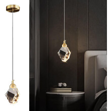 Moderne Pendelleuchte G9 Led Kronleuchter K9 Kristall Pendelleuchte Für Kücheninsel Schlafzimmer Esszimmer (Gold)