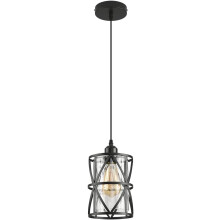 Modern Pendant Light Glass Ceiling Light Retro Pendant Light for Kitchen Dining Room Bedroom Black